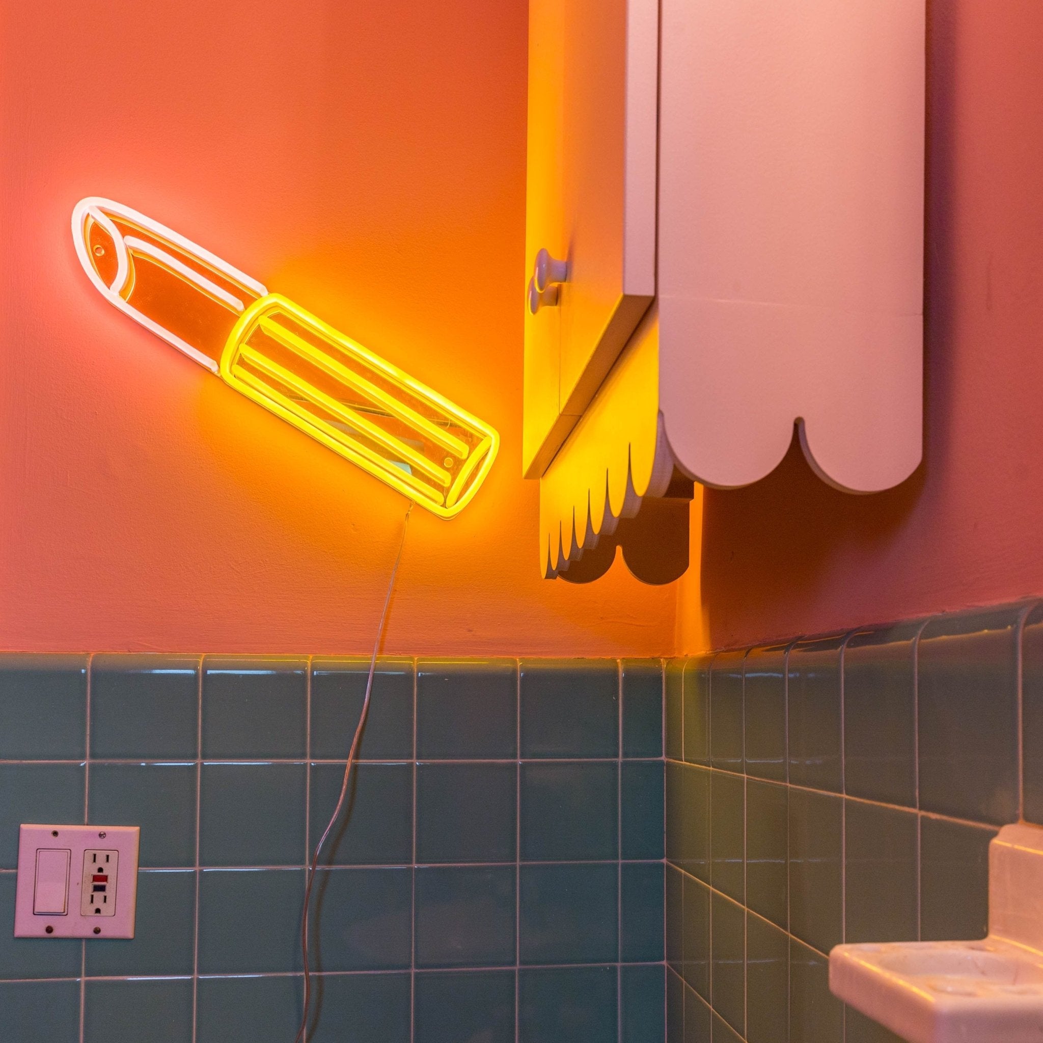 Golden Lipstick by Tom Wesselmann - YELLOWPOP UK